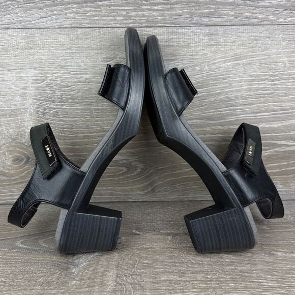 Naot Intact Women’s Sz 9/EU 40 Black Velvet Nubuck Dual Hook & Loop Sandals - Picture 10 of 11